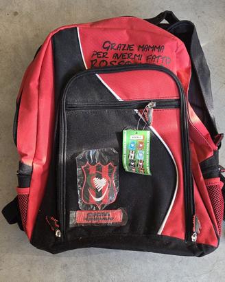 Zaino scuola XMONT Cuore Rossonero nuovo