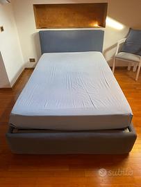 Letto Flou una piazza e mezza con testiera