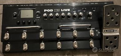 Line6 Pod x3 live + manuale