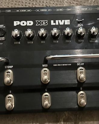 Line6 Pod x3 live + manuale