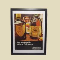 Pubblicità originale vintage brandy O.P. Reserve