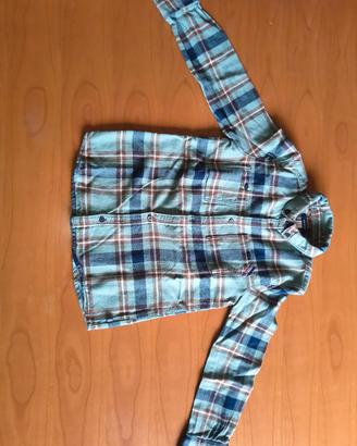camicia a quadri bambino 6/7 anni