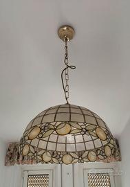 lampadario vintage In inglese: tiffany stained gla