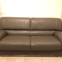 Divano letto artigianale in pelle