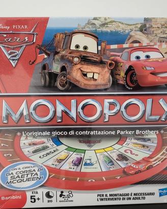 Monopoli Gioco da tavolo Cars 2 Nuovo