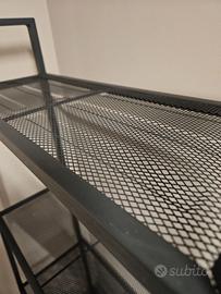 elegante mobile in metallo scaffale