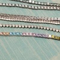 tennis argento zirconi 