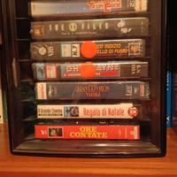 Lotto 14 VHS Film Classici '90 + 2 Box Contenitori