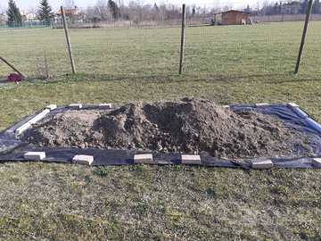 Terreno vegetale terra da giardino