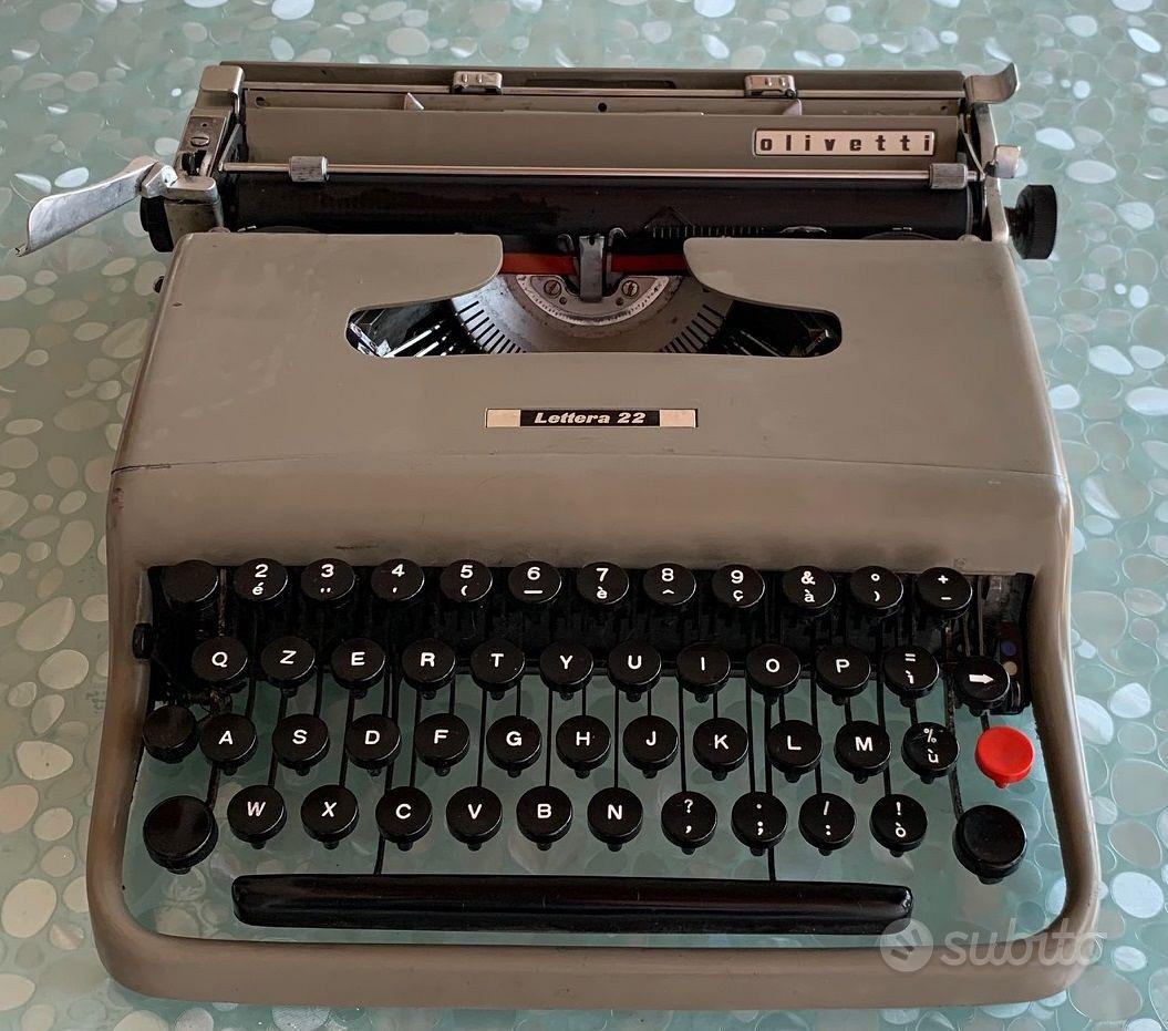 MACCHINA PER SCRIVERE OLIVETTI LETTERA 22 FUNZIONANTE NASTRO DA