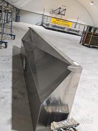 Cappa inox a parete 350cm