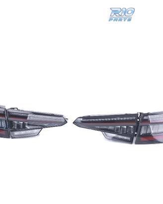 FANALI PER AUDI A4 S4 B9 8W SEDAN 15- LED NERO FUM