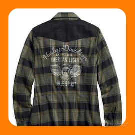 CAMICIA A QUADRI IN DENIM DONNA H-D