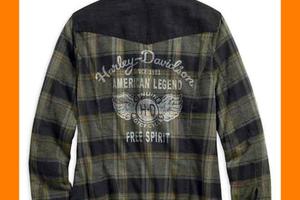 CAMICIA A QUADRI IN DENIM DONNA H-D