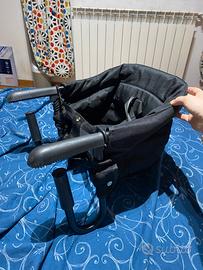Sedia seggiolino portatile pieghevole per tavolo