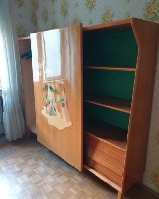 Armadio libreria elegante vintag decorato SVENDITA
