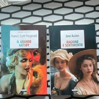 Libri Il grande Gatsby e Ragione e Sentimento