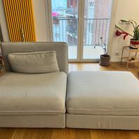Divano componibile Ikea (con pouf letto)