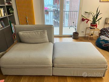 Divano componibile Ikea (con pouf letto)