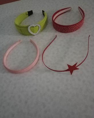 Quattro Cerchietti per Capelli da Bimba 