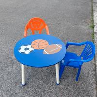 tavolino in legno per bambini + due sedioline