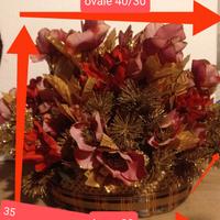 centro tavola floreale natalizio