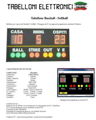 Tabellone Baseball
