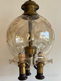 Lampada vetro soffiato fume’