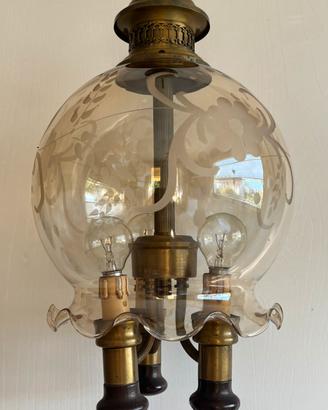 Lampada vetro soffiato fume’