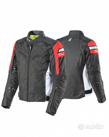 GIACCA TESSUTO MOTO OJ MOOD ROSSO PROTEZIONI LIV 2