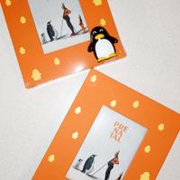 Set 2 Cornici PRÉNATAL Nuove - Pinguino Arancione 