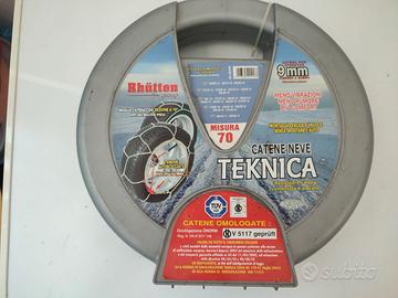 COPPIA CATENE NEVE ROMBO 9MM TEKNICA 70 RHUTTEN