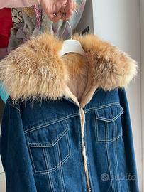 Pelliccia Giacca Denim