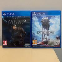 The Callisto Protocol + Star wars: battlefront PS4