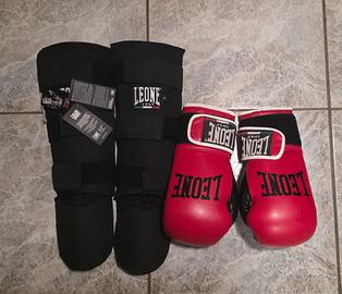 paratibia e guantoni kick boxing