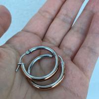 Orecchini cerchi bicolore Stroili