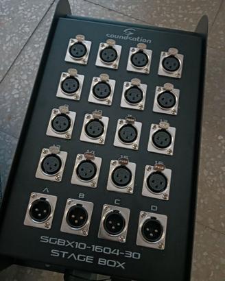 Stage box 16 INGRESSI XLR FEMMINA E 4 XLR MASCHIO