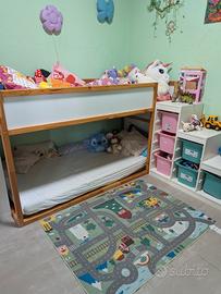  letto castello reversibile ikea Kura 