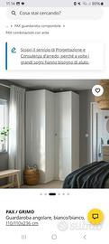 Armadio angolare pax/grimo ikea