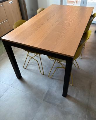 Tavolo in legno e metallo Scavolini linea Diesel