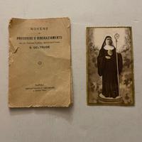 Libretto S. Geltrude con santino Napoli primi ’900