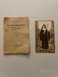 Libretto S. Geltrude con santino Napoli primi ’900