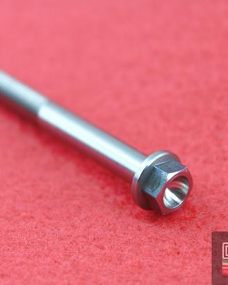 Vite titanio NCR testa esagono flangiata M6x55 Pas