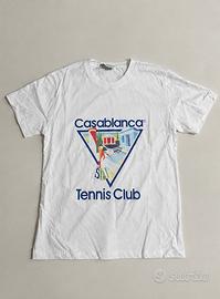 Casablanca Tennis Club T-Shirt Bianca