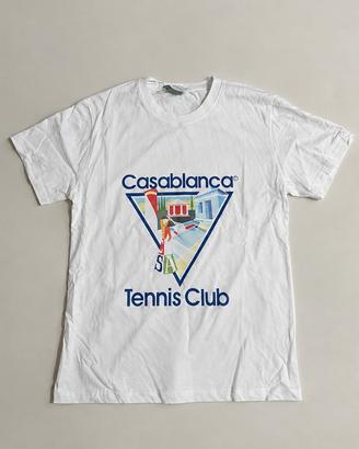 Casablanca Tennis Club T-Shirt Bianca