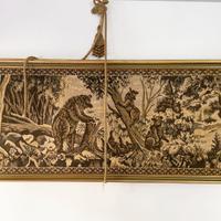 Arazzo classico da parete con cornice dorata