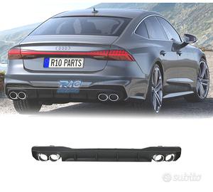 DIFFUSORE AUDI A7 S LINE 19- LOOK S7 + TERMINALI D