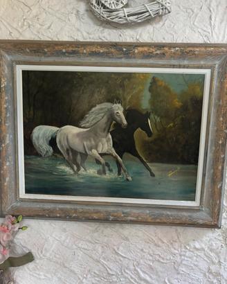 Quadro due cavalli (libertà)
