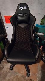 SEDIA GAMING X-BULL COLORE NERO XL ORIGINALE USATO
