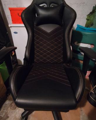 SEDIA GAMING X-BULL COLORE NERO XL ORIGINALE USATO